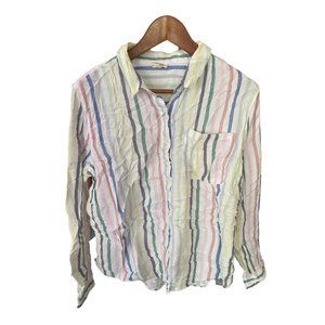 Women's Multiple Line Color  Ana a New Approach Size L Top - 2249